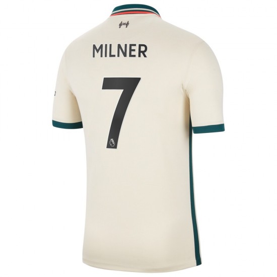 Camisola Liverpool James Milner 7 Equipamento Segundo 2021-2022 Manga Curta